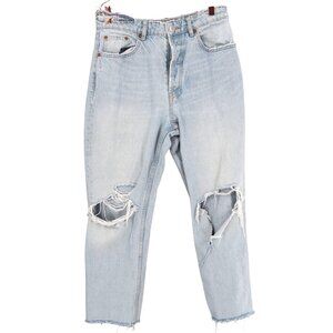 Zara Light Blue Straight Leg Jeans